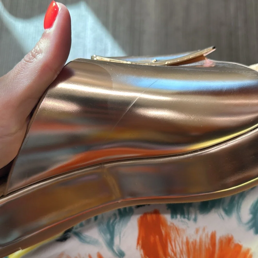 Kelsi Dagger Dover Gold Platforms